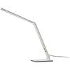 Lucande Lampadine LED lampada da scrivania alluminio, finitura spazzolata, | luce scrivania Moderno, temperatura colore selezionabile (CCT), 3000 K Bianco caldo - 6000 K luce del giorno per Studio,