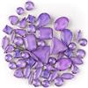 Brillabenny 50 Pietre CASTONI Strass da Cucire Cristallo Vetro Mix CABOCHON Stone Claw DECORI Gioielli Bijoux Abito Scarpe (Viola)