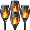 Yohencin Luci solari per giardino, effetto fiamma, impermeabile, ad energia solare, tremolante, illuminazione per esterni, giardino, patio, sentiero, cortile, vialetto (confezione da 4)