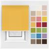 Estika Tenda a rullo con foratura - 50 x 150 cm - Oro - montaggio a soffitto o parete, per interni, per finestre e portefinestre, tessuto semi-trasparente, disponibile in 25 colori