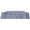 HOME ZEN HOUSEHOLD LINEN telo gran foulard copriletto copritutto copridivano art sunny in tessuto di poliestere e cotone antistrappo con fantasie in stampo damascato floreale cancello (240x280 cm, ivy blu)