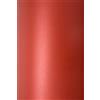 Netuno 100 fogli carta perlata rosso formato A5 14,8 x 21 cm 125g Sirio Pearl Red Fever carta madreperla creativa elegante perlescente effetto metallico per inviti biglietti augurali partecipazioni