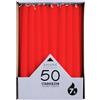 pajoma Candele a bastoncino, rosso, 50 pezzi, altezza 25 cm, durata circa 7 ore, decorazione natalizia, non profumata