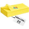 Generic GM 25 Pezzi - Tovaglie Coprimacchia in TNT Tessuto non Tessuto 100x100cm Colore GIALLO Ideali per la ristorazione vari colori