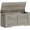 Hzuaneri Cassapanca 100 cm, Cassa Porta Oggetti, Cassapanca Contenitore da Interno, 2 Cerniere, per Ingresso, Camera da Letto, Soggiorno, Greige SB03405X