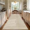 TEHWDAIYOU Lungo Tappeto da Cucina Tappeto Passatoia per Corridoio Largo Tappeti Runner Antiscivolo e Lavabile Tappetino Passatoia Tappeto Ingresso per Corridoio Entrata, Beige, 100 x 250 cm