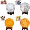 Anlewo Luna lampada personalizzata con Foto e testo 3D 16 colori telecomando e controllo touch Dimmerabile USB Ricaricabile regalo personalizzato Regalo Compleanno (Diametro 12 cm)