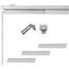 TENDEEVOLUTION Bastone per Tende a Pannello con Binario a 3 Vie Estensibile ad Apertura Manuale, Binario Tenda a Pannello per Interni, Finestre, Porte o Separè, Attacco a Soffitto o Parete (Da 115 a 170 CM a 3 Vie)