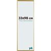 yd. Cornice 33x98 cm Oro - Cornice in Plastica Evry | Your Decoration, Vetro acrilico antiriflesso, Montaggio a parete, Adatta per foto, poster o puzzle, Made in Holland