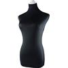 NAVAdeal Superba copertura in tessuto Lycra nera, perfetta per manichino a forma di manichino (manichino non incluso)