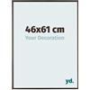 yd. Your Decoration - Cornice 46x61 cm - Antracita - Cornice Decorativa Parete in Plastica con Vetro in acryl - Antiriflesso - 46x61 Cornice - Evry