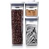 OXO 11236000 Good Grips - Set di 10 contenitori POP 3 Piece Countertop Set Trasparente