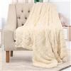 Everlasting Comfort Faux Fur Throw Blanket - Soft, Fluffy, Fuzzy, Plush, Thick Throws