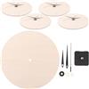 HOLIDYOYO Quadrante Orologio Kit 5 Pezzi Fai da Te in Legno, Rotondo | Movimento Silenzioso e Misurazione Precisa, Montaggio Facile, Accessori Lancette e Parti Incluse Colore Casuale