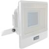 V-TAC Faro LED da Esterno con Chip Samsung 30W con Sensore PIR di Colore Bianco Impermeabile, Luce Bianco Freddo