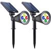 Lumisky Lotto di 2 faretti solari proiettore 100LM 2x SPIKY C34