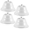 Housoutil 4 pezzi Rosone Copri Fili Lampadario Soffitto Bianco Kit Montaggio Copertura Per Lampade Cristallo Candele Lampadari Sala Da Pranzo Decorazioni Soffitto Versatili