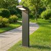 TEKHOME Lampione da Giardino Moderno 10W, Paletto Luce LED Esterno 4000K, IP54 Impermeabile, H580mm, Lampada da Esterno per Vialetti, Cortile, Giardino - Alluminio 954PA-H580 (GRIGIO SCURO)