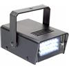 Beamz Mini strobo LED da 10 W con 24 LED da 5 mm bianchi ad alta intensità, regolazione della velocità, alloggiamento nero, accessorio da discoteca senza driver esterno, perfetto per piccole feste.