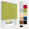 Estika Tenda a rullo oscurante termica su misura, con foratura - larghezza 50-149 cm, altezza 150 o 220 cm - 13 colori - montaggio a soffitto o parete, privacy, protezione dal calore