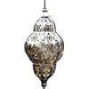 Generic Lanterna solare marocchina, decorazione per esterni, luci da parete solari marocchine, lanterne solari per esterni, per giardino, cortile, portico e decorazioni per interni (rotonda)