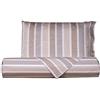 Smart Deco Home Set copripiumino federe letto parure copripiumino stampa fantasia 100% cotone Made in Italy SINGOLO RIGA MAXI TORTORA