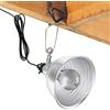 higyee Morsetto Lampada,Portalampada con riflettore in Alluminio da 5,5 Pollici | Paralume Rettile da 300 Watt per librerie, comodini, scrivanie, Nessuna Lampadina Inclusa