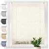 SONELLO Tenda plissettata crush Klemmfix senza foratura, 90cm x 200cm Ecru, tende plissettate per porte e finestre con morsetti pronta per l'uso, protezione solare, Parti per Il Montaggio Incluse