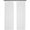 domus&trend - Atene Tende per Interni Ignifughe Filtranti, 1 Pannello 140x280, Per Casa Binario o Bastone, Tende a Pannello Trama Rigata, Made in Italy (Bianco ottico_Attacco per binario)
