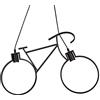 Universo lampadario pendente bike LED lampada a sospensione bicicletta arredamento moderno doppio portalampada attacco E27 luci intercambiabili