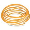 Generico UNIVERSO STRISCIA STRIP LED NEON FLEX 5 METRI DC 12V IMPERMEABILE DA ESTERNO IP65 MODELLABILE COLORI ASSORTITI (ARANCIONE)