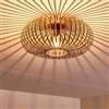 hofstein Oravi, lampada da soffitto, lampada da soffitto in metallo in rame, 1 x attacco E27, spot moderno dal design retrò/vintage con griglia ed effetto luce sul soffitto, senza lampadina/e