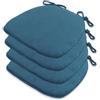 Uyeoco Cuscini Per Sedie Con Cinghie - Set 4/2/6/1 Seduta Trapezio 43 * 41 * 35cm, Lavabili Antiscivolo Per Cucina e Giardino (A4, 4pcs)
