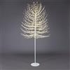 Magie di Natale Albero luminoso Faggio tronco lungo rami a microled luce calda da interno ed esterno (150 cm, Bianco)
