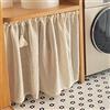 GUAWJRZDP Tende Corte in Cotone e Lino retrò, Tenda sotto Il lavandino, Tende for Porte in Stile Nordico, ombreggiatura e Ventilazione, Decorazione con Nappe, Un Pezzo (Size : W100xH30(cm))