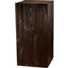 Decorativo Colonna in legno, colonna rustica, decorazione in tronco d'albero, supporto portacandele da pavimento, colonna per fiori in legno, stabile e durevole, noce scuro, 80x40x40 cm
