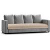 PAULATO BY GA.I.CO. PAULATO - Copridivano Impermeabile Antiscivolo - Runner Salvadivano per Cani e Gatti - Lavabile in Lavatrice, Made in Italy - Tortora 63x220 cm 4 Posti