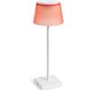 Auraglow Lampada da Tavolo Ricaricabile Bianco Rosso, Senza Fili, 1 Pezzo | Dimmerabile touch a batteria, toni caldi e freddi, interno esterno, USB C, per scrivania, cena, camera e feste in giardino