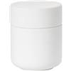 Zone Denmark Ume - Barattolo in ceramica con coperchio per bagno, decorazione bagno, organizer per bagno, in ceramica, diametro 8,3 cm, altezza 10,3 cm, colore bianco