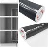 DecoMeister Pellicola Adesiva Tinta Unita per Mobili 100x400 cm - Carta Adesiva Lavabile per Cucina e Bagno - Ideale per Rinnovare Armadi, Tavoli e Porte - Grafite Lucido