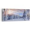 ARTTOR Quadri Moderni Soggiorno Avventura alpi inverno neve Quadro su Tela 120x50cm Stampe da Parete Camera da Letto Cucina 1 pezzo Wall Art Canvas Grandi Decorazione Murale Grafica Immagini AB120x50-2433