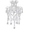 Grafelstein Sophie Lampadario con cristalli pendenti, altezza 44 cm, a un braccio, colore: bianco