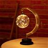 Beniky The Enchanted Lunar Lamp , lampada lunare a mezzaluna, lampada da tavolo, per feste di casa romantiche, decorazione per le vacanze, alimentata tramite USB, a batteria (giallo caldo)