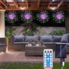 EONANT 4 kit di luci per fuochi d'artificio a energia solare, 480 LED, impermeabili, con filo di rame, 8 modalità con telecomando, per feste in giardino, Natale, matrimoni, decorazioni (multicolore)