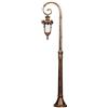 MODEBHD Lampade da giardino per esterni Lampada da parete Lampade da recinzione per ville per uso domestico Lampada decorativa E27 Lampada da tavolo a colonna da tavolo impermeabile continentale Lampa