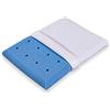 Materassimemory.eu BabyFlex - Cuscino memory bambini 3-10 anni anti soffoco modello Baby misura 50x35 alto 6cm circa per culla lettino rivestimento Silver fresh sfoderabile lavabile in lavatrice certificato Oeko Tex