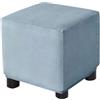 uyeoco Velluto Copri Pouf Quadrato Elasticizzato Copri Poggiapiedi Quadrato Pieghevole Copertura Dell'Ottomano con Fondo Elastico Sofa Protettore per Soggiorno (Color : #14, Size : 40x40 cm)