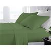 BANZAII TEXTILE INNOVATOR ONLINE Banzaii Completo Lenzuola Matrimoniale Maxi 100% Puro Cotone Alta qualità Made in Italy (per materassi 180 cm, altezza fino a 30 cm) Verde