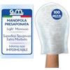 G.M. DISTRIBUZIONE GM 100 Manopole Saponate Light Monouso di Alta Qualità con Soffice Spugna Esterna, Delicatamente Profumati, Senza Risciacquo, Spugne per Anziani Monouso