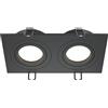 MAYTONI DECORATIVE LIGHTING Faretti da incasso Atom, Alluminio, Colore Nero, GU10x2 50W IP 19